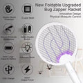 Electric Fly Swatter Racket Foldable 3000V