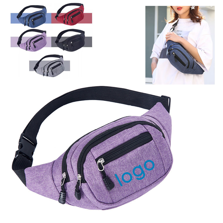 Oxford Zippered Fanny Pack