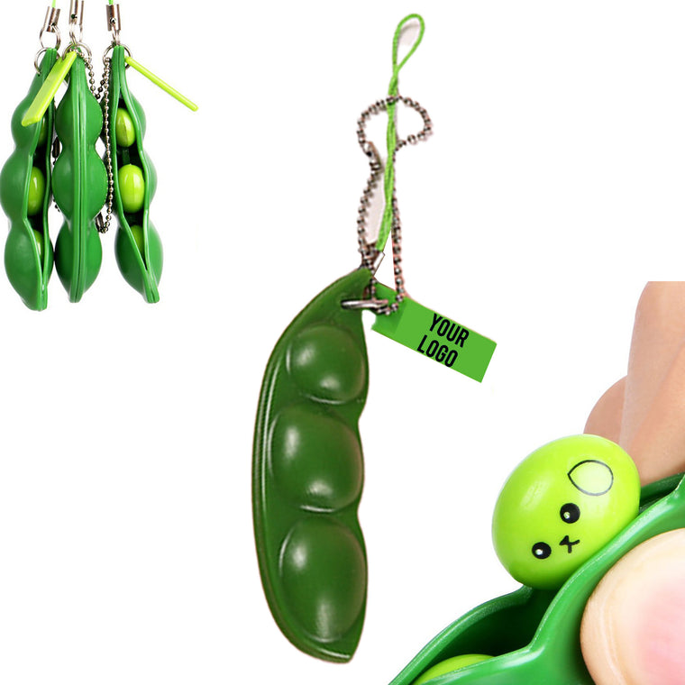 Bean Fidget Toy With Keychain