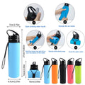 20Oz Silicone Foldable Water Bottle