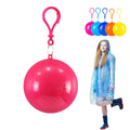 Disposable Rain Poncho in Compressed Ball