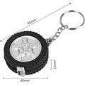 Full Color Custom Tire Shape Tape Measure Keychain 1M/3Ft
