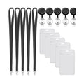 Clear Vertical Id Badge Holder With Lanyards