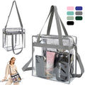 Clear PVC Stadium Tote Bag with Zipper