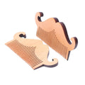 Pocket Handlebar Moustache Styling Wooden Beard Comb