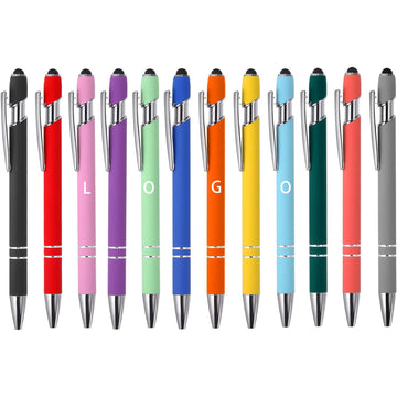 2 In 1 Retractable Metal Stylus Ballpoint Pen
