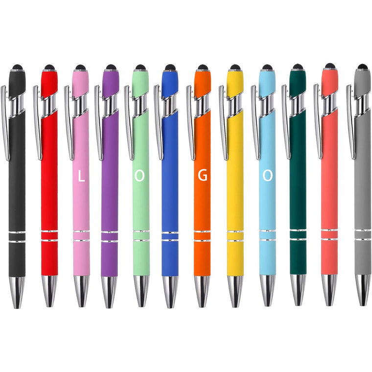 2 In 1 Retractable Metal Stylus Ballpoint Pen
