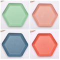 Wheat Straw Hexagonal Home Use Plate