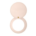 Pu Leather Rotating Round Portable Dressing Mirror