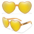 Solid Color Heart Shaped Sunglasses