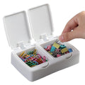 Press-Type Desktop Mini Storage Box Set Of 3 For Office
