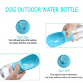 Large Capacity Dog Water Bottle with Food Container