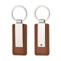 Pu Leather Metal Car Keychain