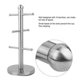 Stainless Steel Countertop Mug Tree With 6 Hooks