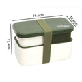 Microwaveable Double Layer Lunch Container Bento Lunch Box