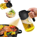 17Oz Glass Oil Olive Dispenser 2 In 1 Sprayer