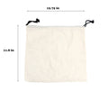 Canvas Drawstring Bag With Adjustable Rope