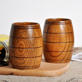 7Oz Beer Cup Wooden Barrel Shaped
