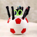 Durable Soccer-Themed Pen Holder Holds Desk Essentials