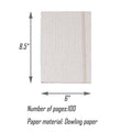 Linen Fabric Tied A5 Notepad