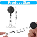 Retractable Round Badge Reel Holder W/ Alligator Clip