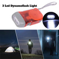 Outdoor Sports Camping Hand Crank Emergency LED Flashlight