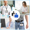 Horizontal Id Holder With Retractable Clip