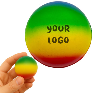 Custom 2" Rainbow Stress Ball