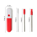 Reusable Stainless Steel Straws Set