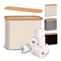 Toilet Paper Storage Holder Foldable With Lid