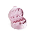 D-Shaped Velvet Jewelry Box
