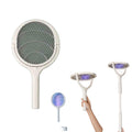 Electric Fly Swatter With Rotating Head & Telescopic Handle