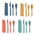 3 in 1 Eco-friendly Straw Dinnerware Set
