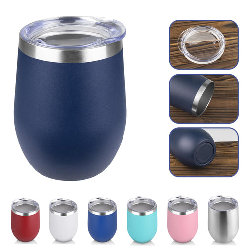 12oz Double Wall Stainless Steel Wine Tumbler