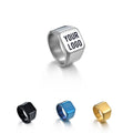 Square Titanium Steel Ring
