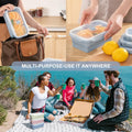 27Oz Collapsible Food Storage Containers With Airtight Lid