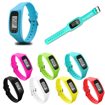 Silicone Electronic Pedometer Watch