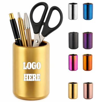 Metal Cute Desk Pen Holder