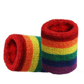 Embroidered Patch Rainbow Bracer Sports Wristbands