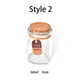 3.4 OZ Yogurt Jar Mason Jar Glass Jar With Cork Lids & Label