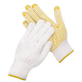 Cotton Work Gloves With Rubber Grip Dots