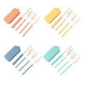 Wheat Straw Cutlery Spoon Knife Fork Utensils Set With Case