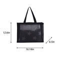 See-Through Mesh Tote Beach Bag