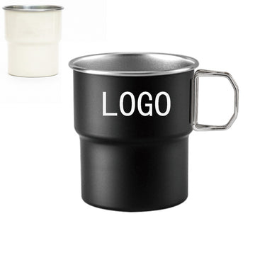 304 Stainless Steel Camping Mug With Handle