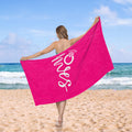 Rainbow Microfiber Beach Towel Oversized