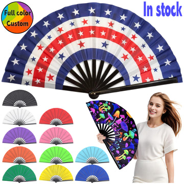 Full Color Custom Large Clap Folding Fan