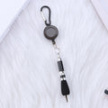 Carabiner Retractable Badge Reel With Pen