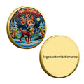 Custom Christmas Themed Commemorative Coin Challenge Coin