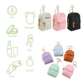Mini PU Leather Backpack Keychain Cosmetic Pouch Coin Purse
