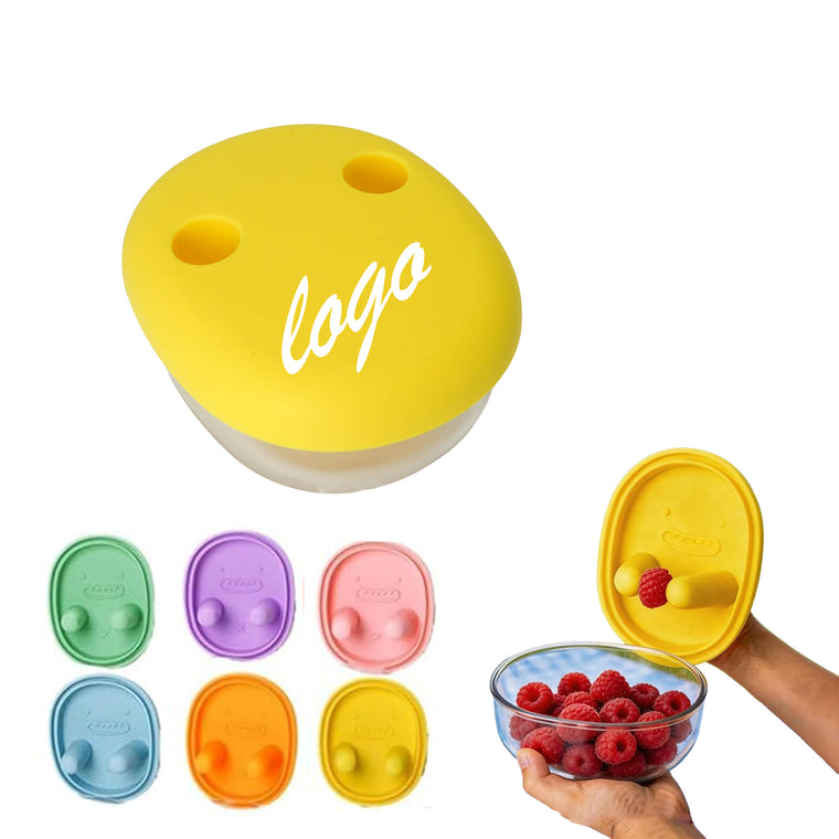 Hands-Free Snack Container With Finger Lid